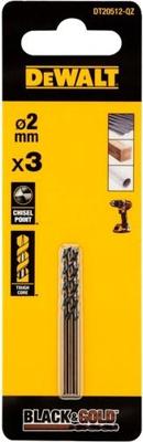 DeWalt Accessoires black & gold metaalboor | 2 mm - dt20512-qz
