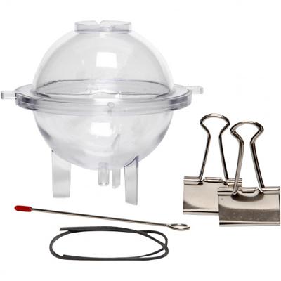 Creativ Company Kaarsen gietvorm, kogel, d 80 mm, 1 stuk Creativ Company Kaarsen gietvorm, kogel, d 80 mm, 1 stuk