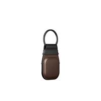 Nomad Airtag Leather Keychain Rustic Brown - thumbnail