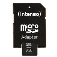 Intenso Intenso - Flash-Speicherkarte - 8 GB - SDHC microSDHC-kaart 8 GB Class 4 Incl. SD-adapter - thumbnail