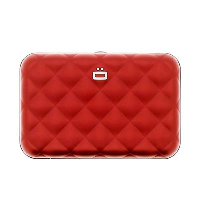 Ogon Dames Creditcardhouder Quilted Button Red