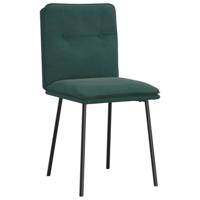 Eetkamerstoelen 2 st fluweel donkergroen - thumbnail