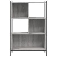Boekenkast 72x28x109 cm bewerkt hout grijs sonoma eikenkleurig - thumbnail