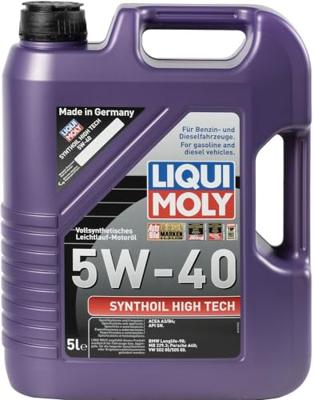 Motorolie Liqui Moly Synthoil High Tech 5W40 A3 5L 1856