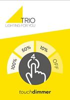 Trio TafellampjeFynn Ii nikkel met wit glas - 599100107 - thumbnail