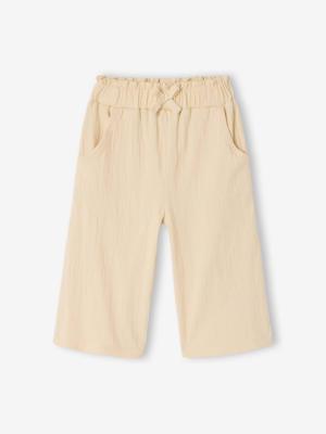 Broek baby meisjes gekreukelde tricot ecru Broek baby meisjes gekreukelde tricot ecru