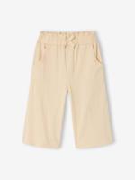 Broek baby meisjes gekreukelde tricot ecru - thumbnail