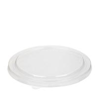 deksel voor Salade bakken (bowl) karton bruin rond 15cm 50 stuks - thumbnail