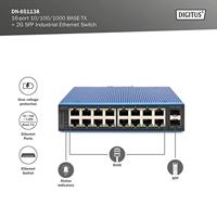 Digitus DN-651138 Industrial Ethernet Switch 16 + 2 poorten 10 / 100 / 1000 MBit/s - thumbnail