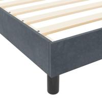 Boxspringbed met hoofdeinde Donkergrijs 180 x 200 cm Fluweel - thumbnail
