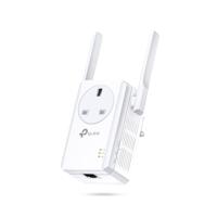 TP-Link TL-WA860RE N300 Universal Range Extender with Extra Power Outlet, Broadband/Wi-Fi Extender, Wi-Fi Booster/Hotspot with 1 Ethernet Port and 2 External Antennas, Plug and Play, UK Plug - thumbnail