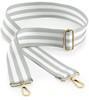 Atlantis BG765 Boutique Adjustable Bag Strap - Light-Grey/White - 127 x 5 cm
