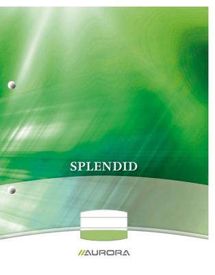 Aurora Splendid cursusblok, ft A4, 70 g/m², 2-gaatsperforatie, gelijnd, 100 vel Aurora Splendid cursusblok, ft A4, 70 g/m², 2-gaatsperforatie, gelijnd, 100 vel