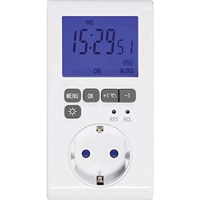 Sygonix SY-3057190 Stopcontact-schakelklok Digitaal Weekprogramma 3680 W IP20 Countdown-functie, Timer-functie Sygonix SY-3057190 Stopcontact-schakelklok Digitaal Weekprogramma 3680 W IP20 Countdown-functie, Timer-functie