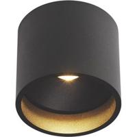 Artdelight Plafondlamp Orleans Ø 11 cm H 10 cm zwart - thumbnail