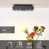 Lucide XIRAX - Plafondspot - LED Dim to warm - GU10 - 3x5W 2200K/3000K - Zwart - thumbnail