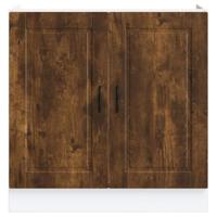 Spoelbakonderkast Porto 80x46x81,5cm bewerkt hout gerookt eiken - thumbnail
