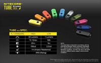NiteCore Tube 2.0, schwarz Zaklamp werkt op een accu 55 lm 10 g - thumbnail