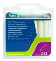 Rapid 12 mm lijmpatronen universeel wit - 40107355 - 40107355 - thumbnail