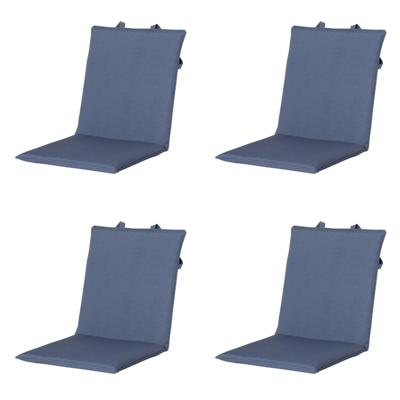 Stapelstoelkussen outdoor Panama saffierblauw 97 cm x 49 cm (4 stuks) Madison - Madison Stapelstoelkussen outdoor Panama saffierblauw 97 cm x 49 cm (4 stuks) Madison - Madison