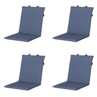 Stapelstoelkussen outdoor Panama saffierblauw 97 cm x 49 cm (4 stuks) Madison - Madison - thumbnail