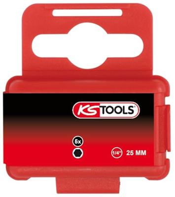 KS Tools 911.3563 Inbus-bit Gereedschapsstaal Vernikkeld C 6.3 5 stuk(s)
