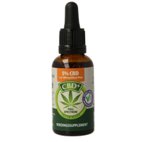 Jacob Hooy CBD plus olie 5% 30 Milliliter - thumbnail