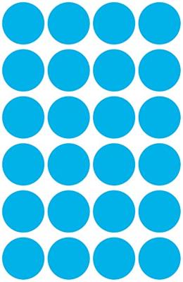 Avery Ronde etiketten diameter 18 mm, blauw, 96 stuks