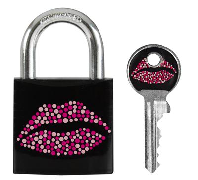 Masterlock Hangslot 30mm, bedrukt: Kiss - 3430EURDKISS 3430EURDKISS