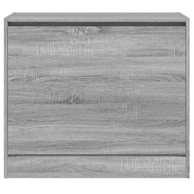 VidaXL Schoenenkast 80x42x69 cm bewerkt hout grijs sonoma eikenkleurig VidaXL Schoenenkast 80x42x69 cm bewerkt hout grijs sonoma eikenkleurig