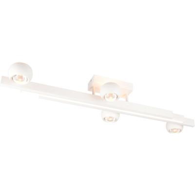 LED Plafondlamp - Musterring Cannon - 1 Lichtpunt van 36 Watt - Dimbaar - Aanpasbare Lichtkleur - Geheugenfunctie - Nachtlamp - Zwenkbaar - Mat Wit - Metaal