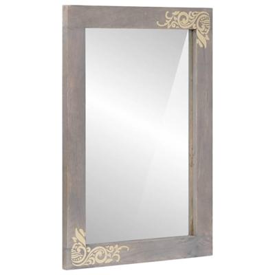 Badkamer Spiegel met spiegel Grijs en Zilver 50 x 70 x 3 cm