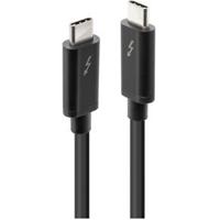MicroConnect TB3020 Thunderbolt-kabel Thunderbolt 3 USB-C stekker, USB-C stekker 2.00 m Zwart - thumbnail