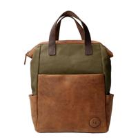 Leather Design Rugzak 14'' Leer met Canvas - thumbnail