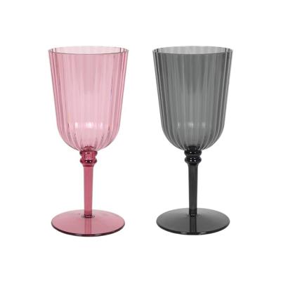 Wijnglas Lines kunststof Ø8x18.5cm