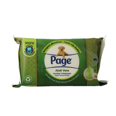 Page Vochtig Toiletpapier Aloë Vera Page Vochtig Toiletpapier Aloë Vera