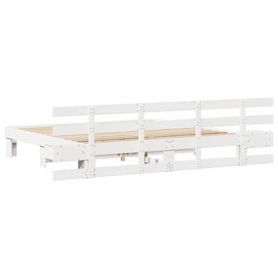 Bedframe met lade Wit Hout
