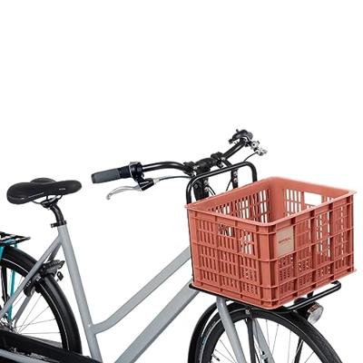 Gerecyclede fietskrat Basil Crate M 29.5 liter 35 x 45 x 25 cm - terra red