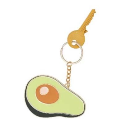 Doiy Sleutelhanger Oversized Avocado 11,8 Cm Staal/zink Groen