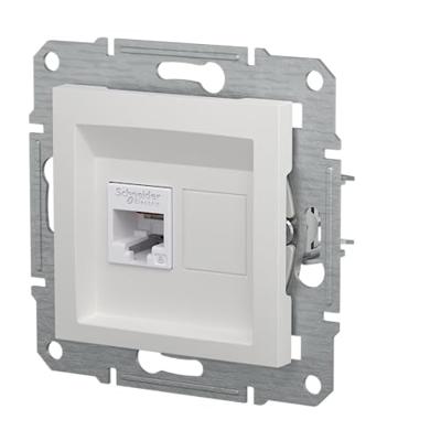 Schneider Electric EPH4770121D RJ45-gegevensaansluitdoos Asfora Wit (RAL 9003) 1 stuk(s)