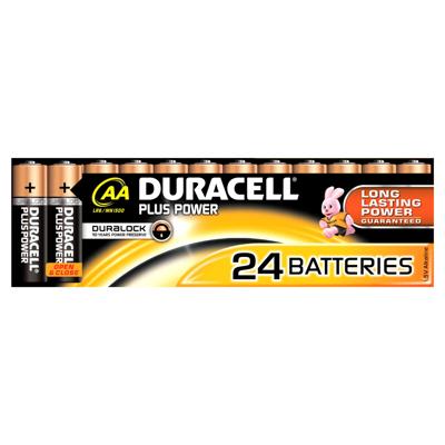Duracell Plus Power AA batterij (penlite) Alkaline 1.5 V 24 stuk(s) Duracell Plus Power AA batterij (penlite) Alkaline 1.5 V 24 stuk(s)