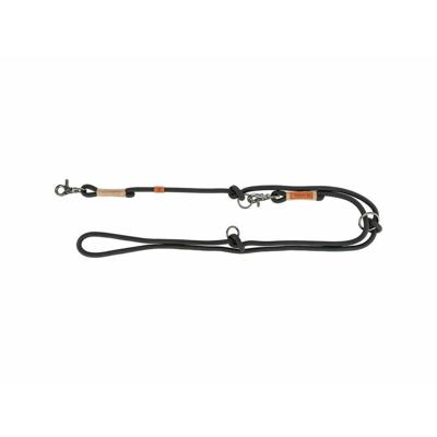 TRIXIE BE NORDIC HONDENRIEM VERSTELBAAR ZWART / ZAND 200X0,8 CM
