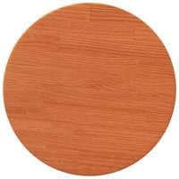 Tafelblad rond 40x2,5 cm massief grenenhout wasbruin - thumbnail