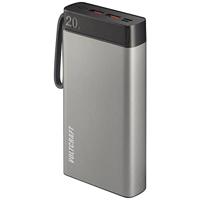 VOLTCRAFT PB-20-PD3.0 Powerbank 20000 mAh USB PD 3.0 LiPo Grijs-zwart Statusweergave - thumbnail