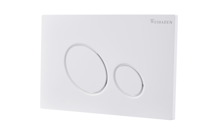 Wiesbaden X10 drukplaat voor inbouwreservoir glans wit - thumbnail