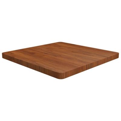 Tafelblad vierkant 70x70x4cm behandeld eiken donkerbruin