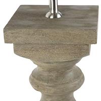 QAZQA Landelijke tafellamp zonder kap vintage grijs hout - Hyssop - thumbnail