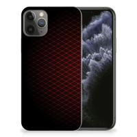 Apple iPhone 11 Pro | TPU bumper | Geruit Rood - thumbnail