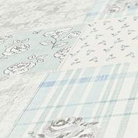 AS Creation Maison Charme - Licht Blauw - Patchwork - 390664 - thumbnail