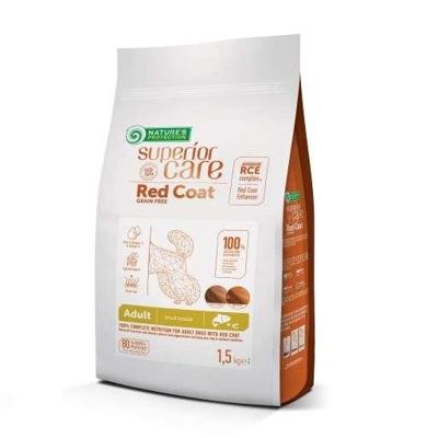 NATURE'S PROTECTION Superior Care Red Coat Adult Small breed Grain free Salmon - droog hondenvoer - 1,5kg